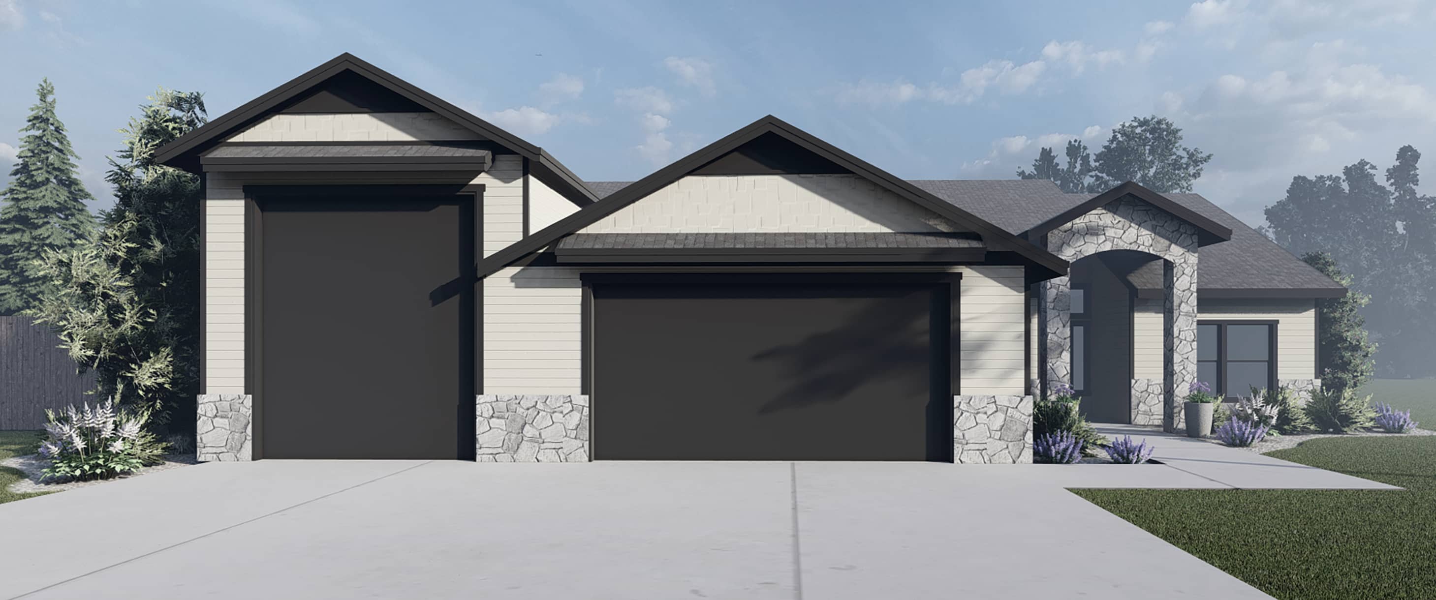 Iron Springs Plan by kitchen by Z&H Homes