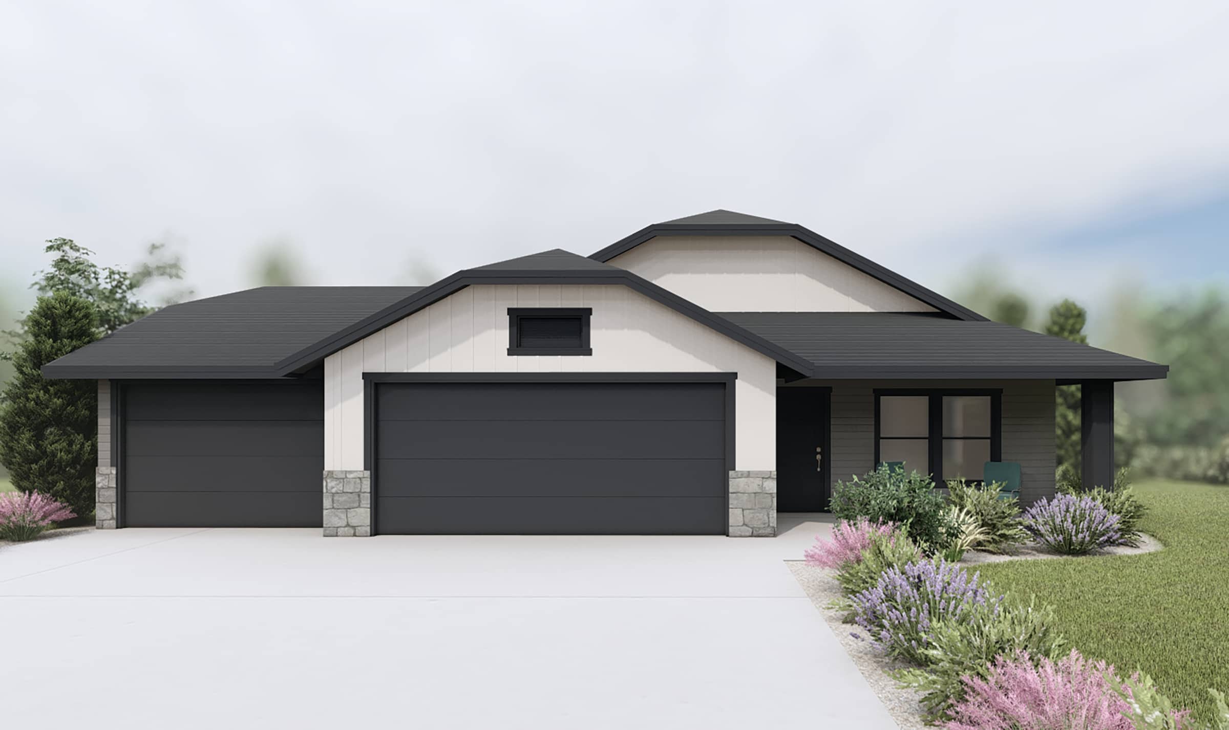 The Jamey Plan by kitchen by Z&H Homes